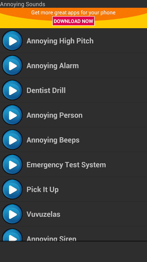 Annoying Sounds Android Apps on Google Play