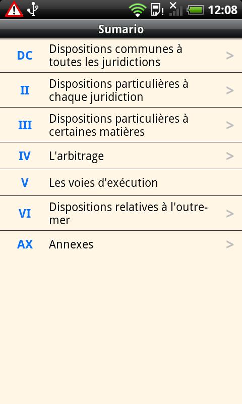 French Civil Procedure Code Screen 2
