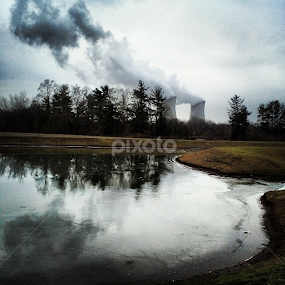 Smoke stacks of Limerick, PA by Dianne Collins - Instagram & Mobile Android