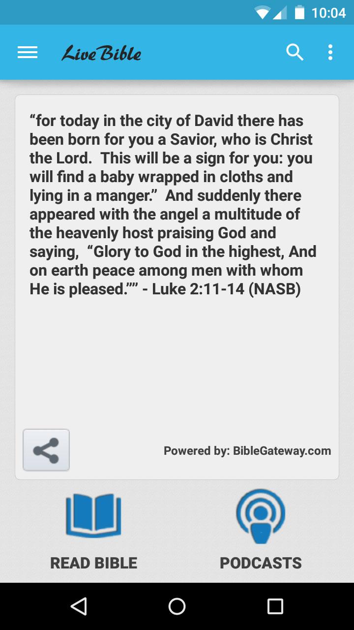 Live Bible pro Screen 2