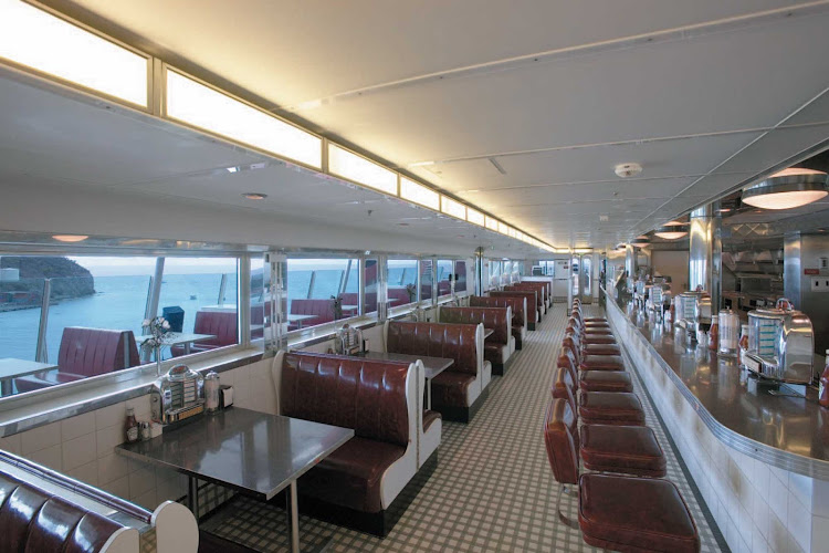 Sometimes, even at sea, you just want a burger, shake and fries. That's when you stop in at Johnny Rockets, on deck 12 of Explorer of the Seas.