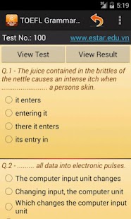 Free Download TOEFL Grammar Test APK