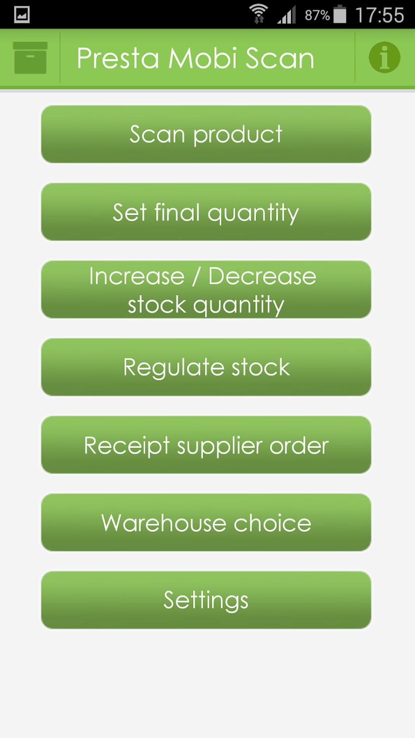 Presta Mobi Scan Screen 1