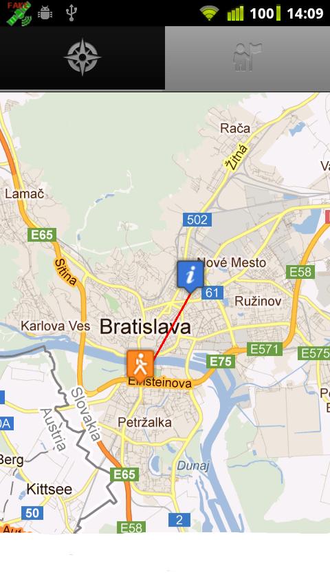    GeoCompass- screenshot  