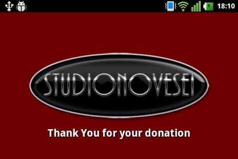Studionovesei Donation APP Screen 2