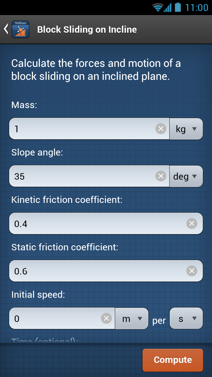 Physics I Course Assistant Screen 2