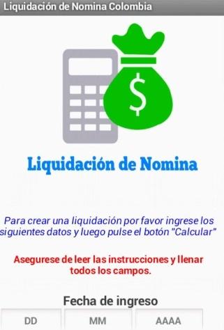 Liquidacion Nomina Colombia