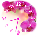 Pink Clock Widget icon