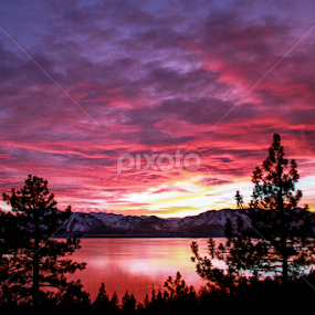 Colorful Night by Trevor Fairbank - Landscapes Cloud Formations