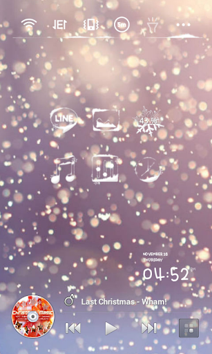 【免費個人化App】Snow Blossom Dodol Theme-APP點子