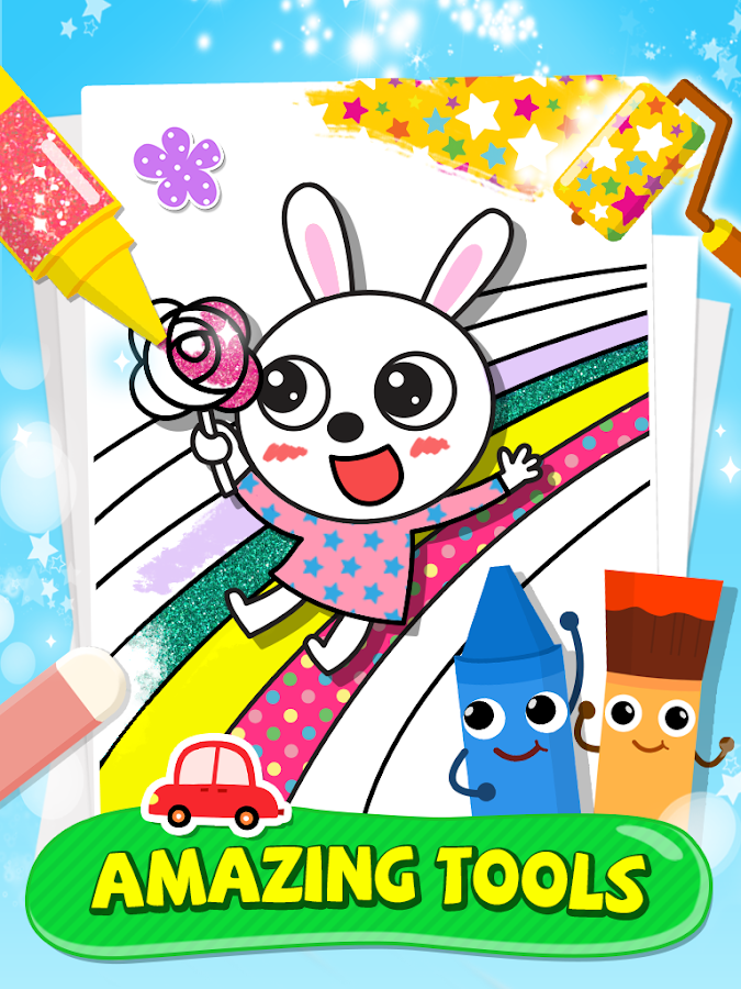 التلوين للأطفال المرح - قطة