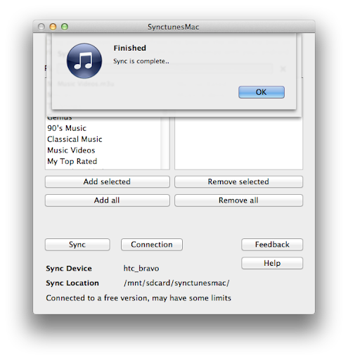 【免費音樂App】Synctunes for iTunes Sync(mac)-APP點子