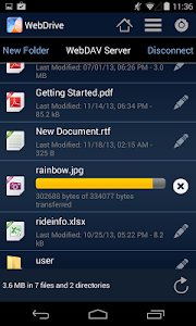 WebDrive, File Transfer Client screenshot 2