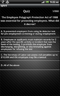 SPHR/PHR Exam Simulator APP Screenshots 11