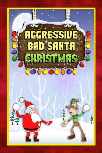 Aggressive Santa Snowball Duel