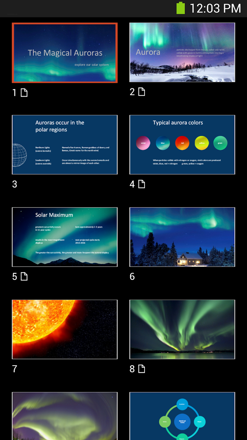 Microsoft Office Mobile Screen 1