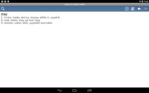 Lexikon 2K Swedish Dictionary Screenshots 7