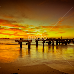Jurien Bay Sunset by Nick Ashcroft - Landscapes Sunsets & Sunrises