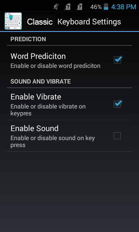 Classic Keyboard Screen 3