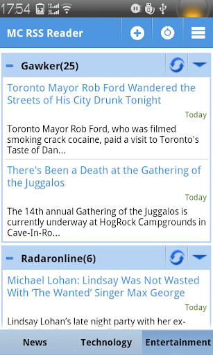 MC RSS Reader
