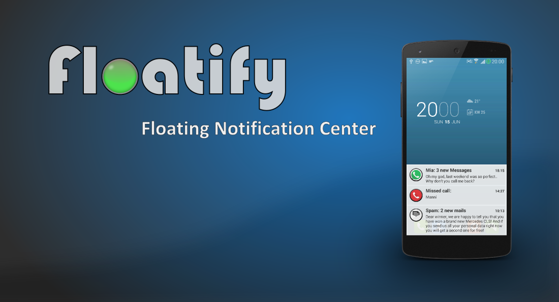 Floatify - Smart Notifications - screenshot