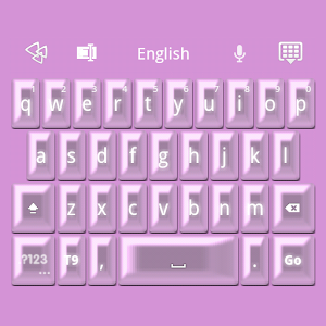 GO Keyboard Pink Pearl Theme