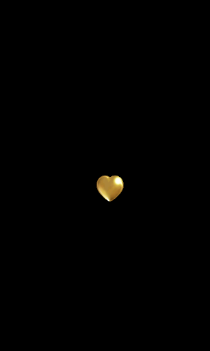Cœurs dorés Livewallpaper