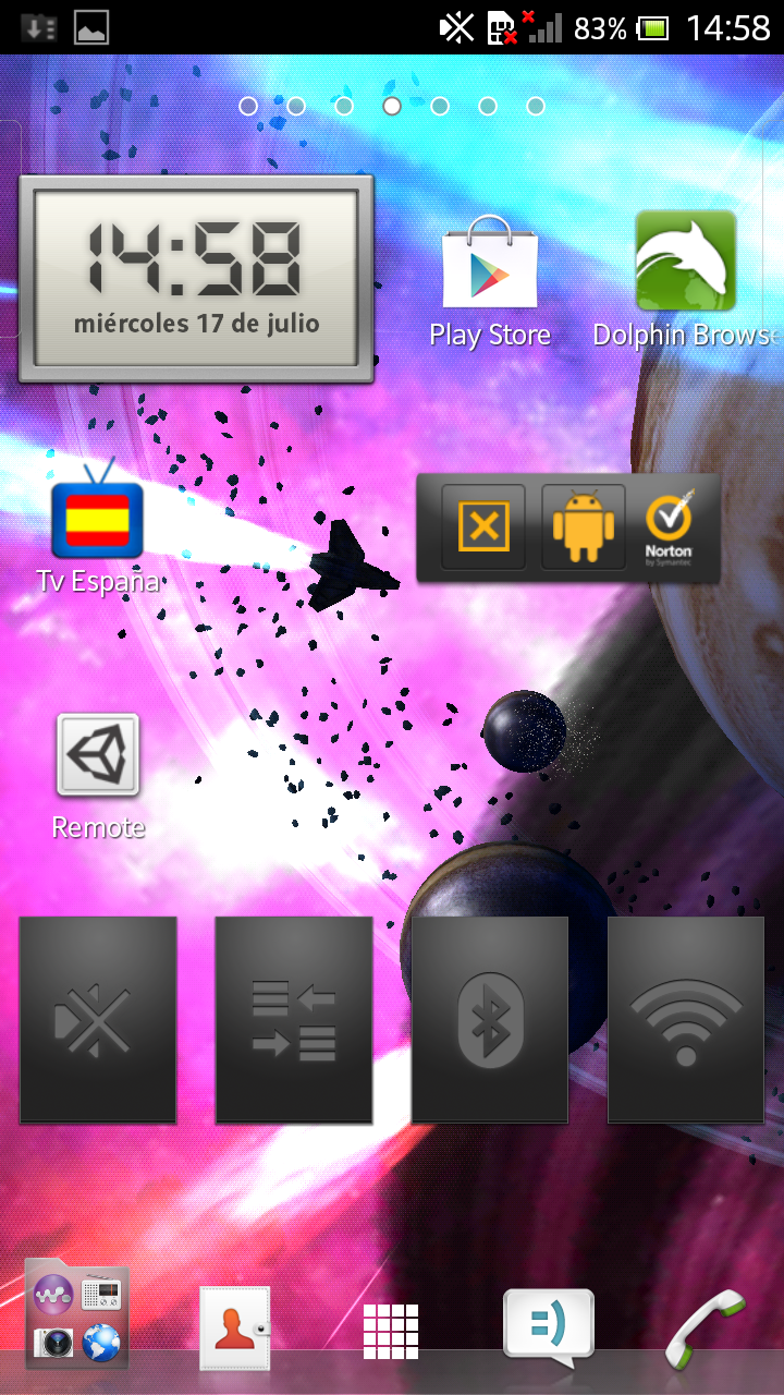 GYROSCOPIC 3D DEEP SPACE LWP Screen 2