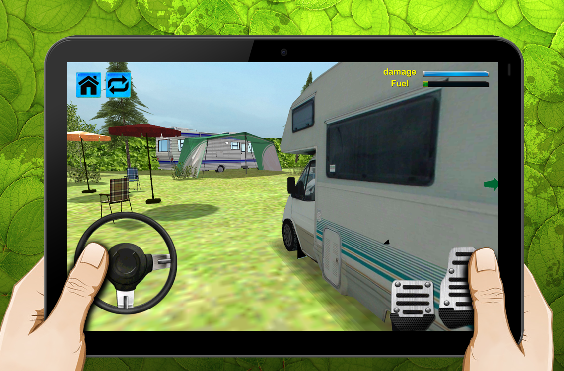 berkemah rv parkir caravan 3D android games}