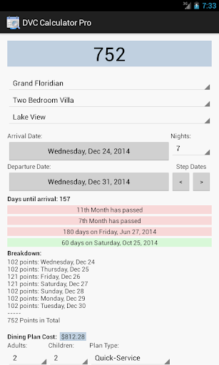 DVC Calculator Pro