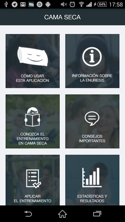 Android application CAMA SECA screenshort