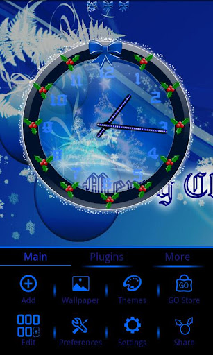 【免費個人化App】Christmas Glitter 2 Clock-APP點子