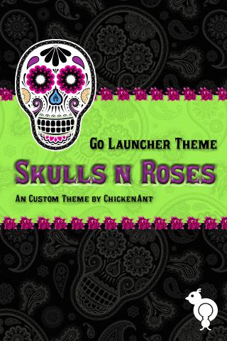 Skulls n Roses GO Launcher