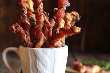 Sweet and Savory Cheesy Bacon Wrapped Puff Pastry Twists