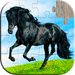 Cover Image of Tải xuống Horses Jigsaw Puzzles for Kids 1.0 APK