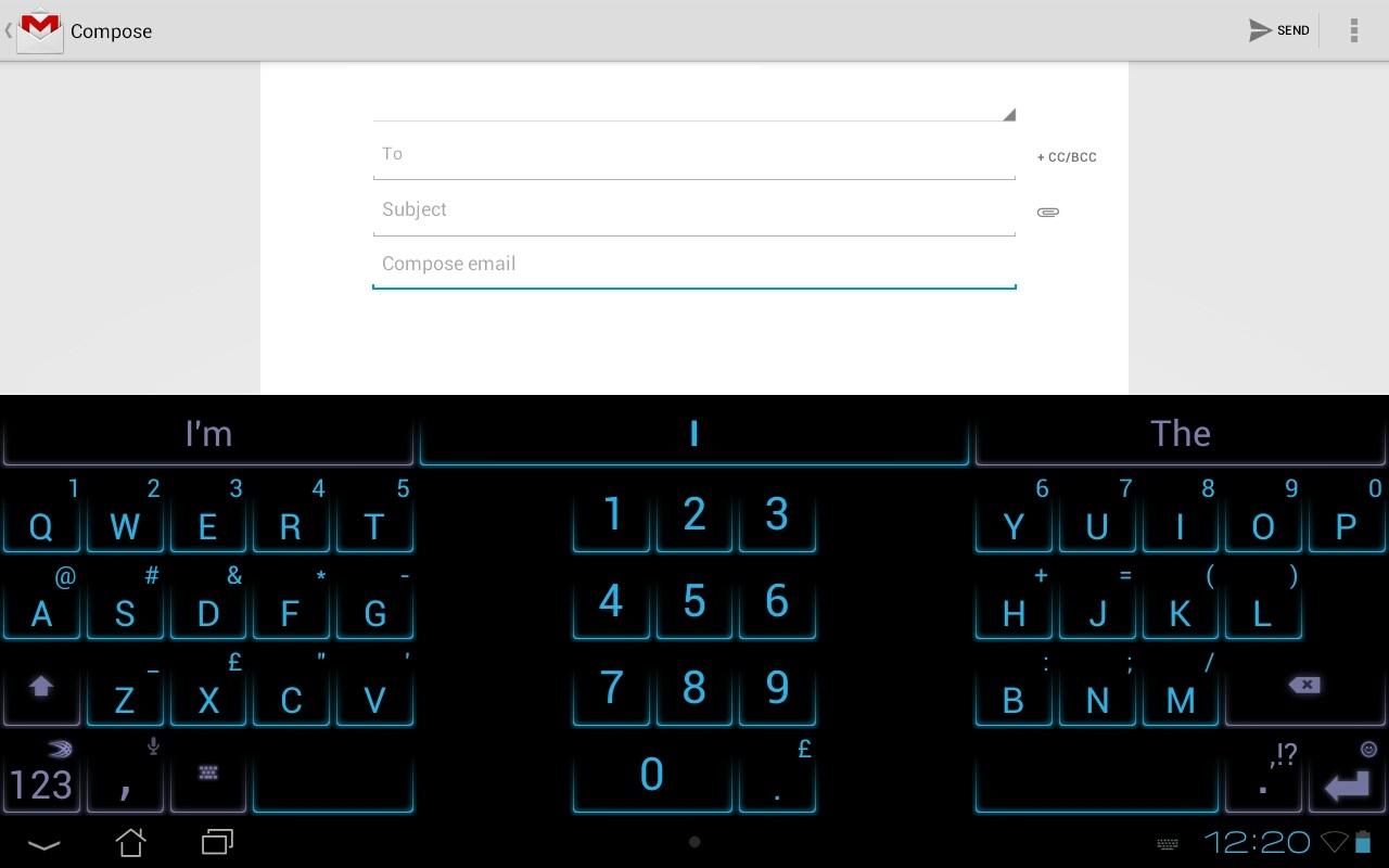 SwiftKey Tablet Keyboard - screenshot