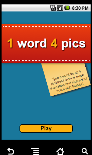 4 Pics 1 Word