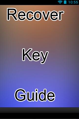 Recover Key Guide