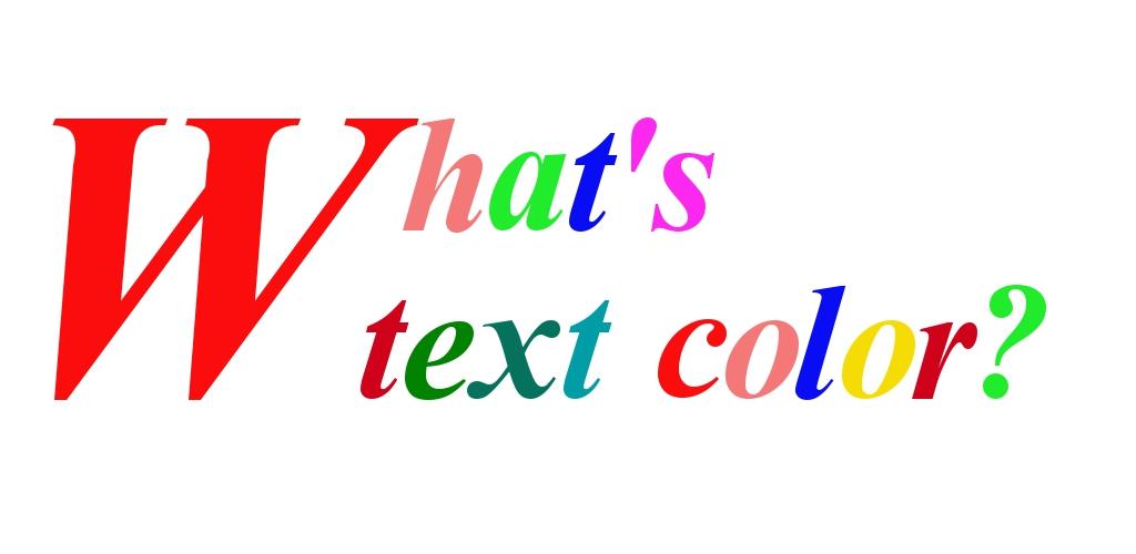 Colorful text