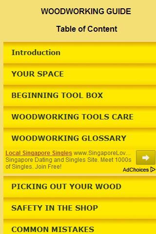 Wood Working Guide