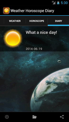 【免費生活App】Weather Horoscope Diary-APP點子