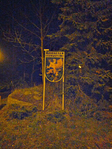 Schild zum Tierpark Greifswald