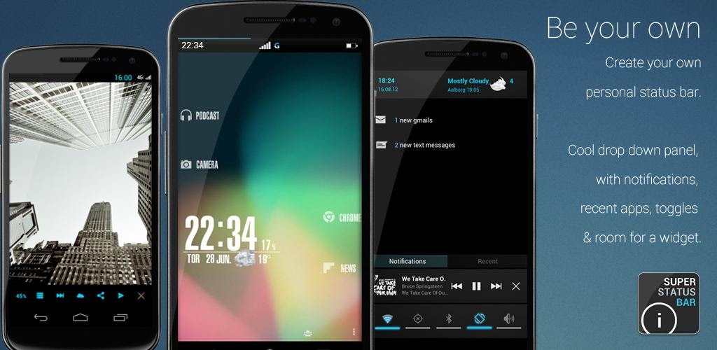 Super Status Bar Premium Apk Share APK Droid