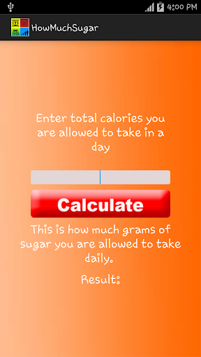 Sugar Level Calculator
