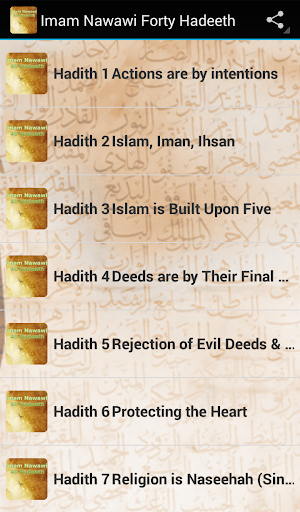 Imam Nawawi Forty Hadith