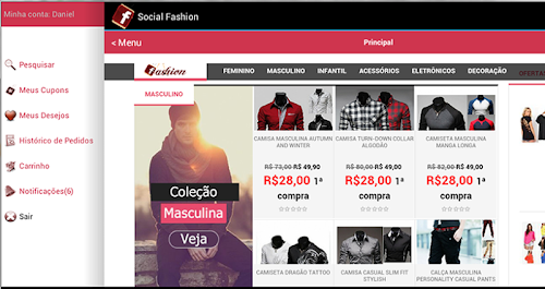Android application Roupas Femininas Baratas 2.1 screenshort
