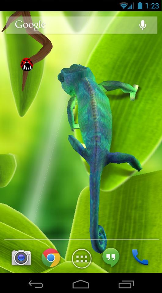 Chameleon 3D Live Wallpaper Screen 3
