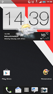 Download Slate Red - Sense 4+ HD Skin APK