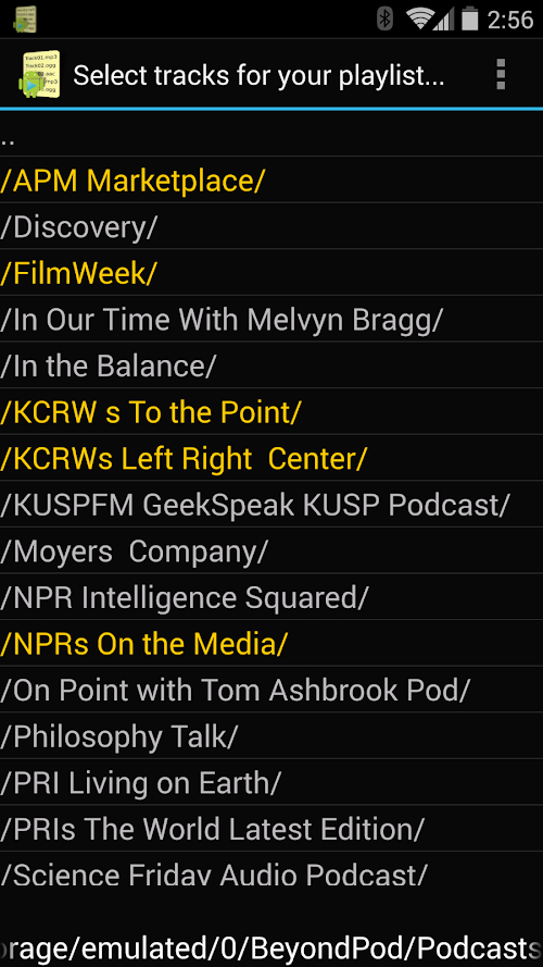 Android application Just Playlists Plus screenshort