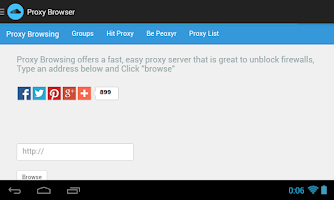 Proxy Browser APK تصویر نماگرفت #7